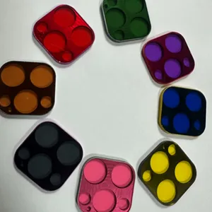 Accesorios para teléfonos inteligentes Marco de ánodo de color de aleación de aluminio mecanizado CNC Cubierta de protección de lente de teléfono Filtro de color para iPhone 14