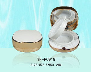 Estuche al por mayor para base de maquillaje con cojín de aire cuadrado, estuche para polvos compactos, envase cosmético de plástico ABS para maquillaje - Product Image 2