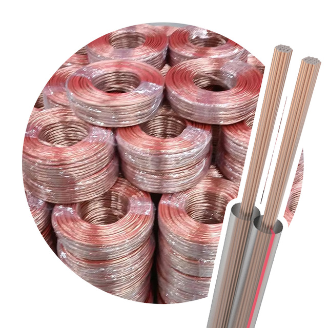 Audio Cable 2 Core 1.5mm 2.5mm Red Black Transparent Copper CCA Speaker Cable Wire