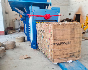 Hoàn toàn tự động thủy lực các tông baling <span class=keywords><strong>Machine</strong></span>/quần áo tự động chất thải Nhự<span class=keywords><strong>a</strong></span> Bó nén baling <span class=keywords><strong>Machine</strong></span> - Product Image 3