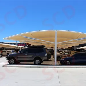 Parcheggio auto struttura a trazione tenda a membrana riparo per auto parcheggio ombra grande baldacchino tenda a baldacchino a membrana di alta concezione