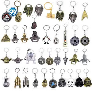GY Vente directe d'usine Film personnalisé Starwars <span class=keywords><strong>Yoda</strong></span> <span class=keywords><strong>Mandalorian</strong></span> Ouvre-bouteille de bière Porte-clés Autres porte-clés - Product Image 1