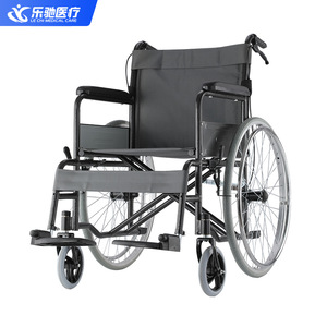 Fauteuil roulant manuel léger et pliable Le Chi Medical Care avec frein en U pour personnes âgées et handicapées - Product Image 1