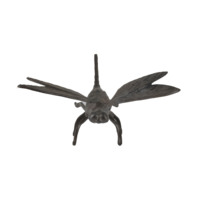 Estatua Moderna de Libélula de Hierro Fundido, Escultura Retro de Libélula de Metal, Adorno para Patio, Jardín, Interior, Hogar Rural, Decoración de Escritorio