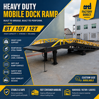 Plateforme de levage hydraulique mobile pour chantier, rampe de chargement robuste pour chariot élévateur, camion porte-conteneurs, chargement, déchargement, logistique