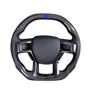 Volant de direction en fibre de carbone personnalisé pour Ford Ranger <span class=keywords><strong>Raptor</strong></span> F150 2015 2016 2017 2018 2019 2020 Volants de direction de voiture à LED - Product Image 3