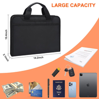 Organiseur de dossiers accordéon robuste à 13 pochettes, dossier de documents extensible ignifuge avec fermeture éclair, sac portable à motifs