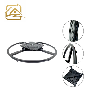 Base Giratoria de Metal Redonda de 360 Grados con Cuatro Soportes para Silla, Base Giratoria para Sofá, Herraje para Plataforma Giratoria - Product Image 2
