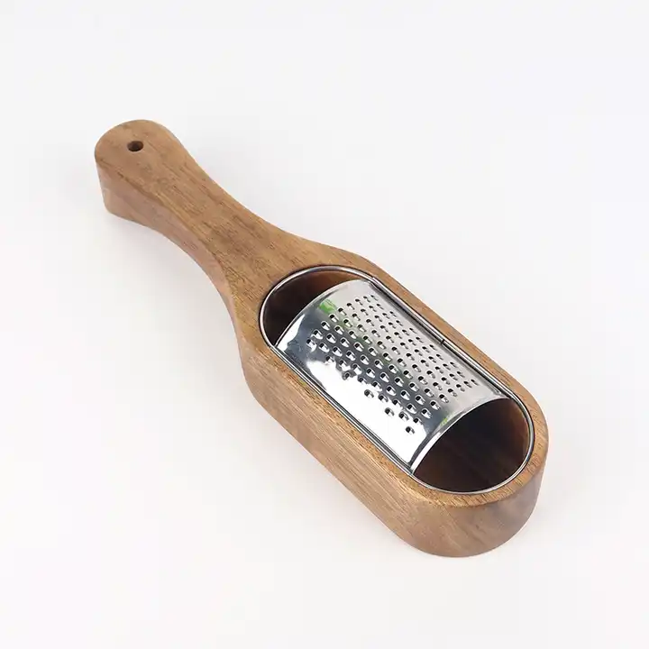 Acacia Wood & Stainless Steel Grater