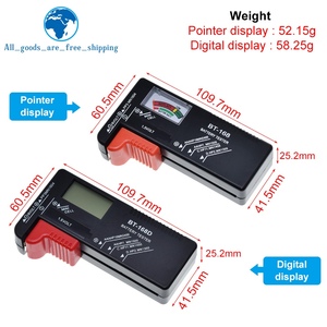 BT-168 AA/AAA/C/D/9V/1.5V pin phổ nút di động pin <span class=keywords><strong>colour</strong></span> mã hóa Meter chỉ ra Volt <span class=keywords><strong>Tester</strong></span> Checker bt168 điện - Product Image 2