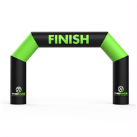 Arc gonflable personnalisé pour la publicité de course Ligne d'arrivée Ligne de départ Porte gonflable