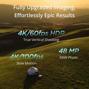 DJ I Mini 4 Pro Folding <b>Drone</b> With RC 2 Remote <b>4K</b> HDR Fly More Combo Plus White - Product Image 3