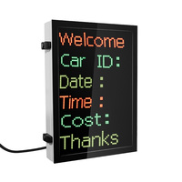 P4.75 gestion de la Machine de paiement de stationnement extérieur 6 lignes 8 lettres affichage LED reconnaissance de plaque d'immatriculation écran d'affichage led