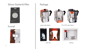 <span class=keywords><strong>Cafetera</strong></span> Moka Ecológica de Aluminio para Estufa, Estilo Italiano, con Tapa, Percolador de Café, Capacidad para 6 Tazas, Apta para Gas e Inducción, con Silicona - Product Image 6