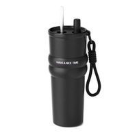 Haute-Style grande capacité 316 acier inoxydable Thermos tasse paille Portable voiture tasse à café cadeau d'affaires pour hommes femmes froid thermique