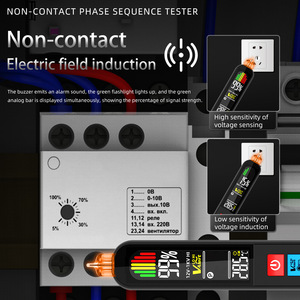 Medidor de secuencia de fase sin contacto BSIDE AVX1, detector de voltaje trifásico con pantalla LCD para pruebas eléctricas - Product Image 4