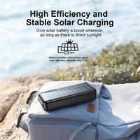Nouveaux Produits Technologiques 2026 – Chargeur de Téléphone Portable d'Extérieur avec Logo OEM, Batterie Externe Solaire Portable Grande Capacité 30000mAh