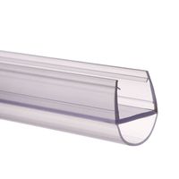 Sello de PVC transparente para puerta de ventana, burlete de 4 a 12mm, pantalla de ducha de baño, tira de sellado de puerta, corte personalizable procesado