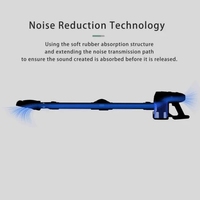 Aspirateur-balai sans fil à lumière LED, léger, pliable, pour le nettoyage des sols durs et des tapis de voiture.