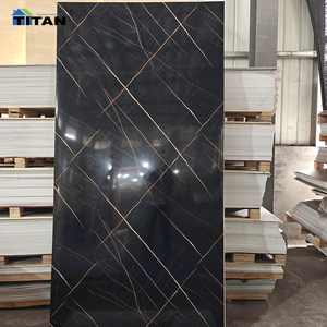 Panel de Pared de Plástico SPC Imitación Mármol, Resistente al Fuego y al Agua, 4x8 Pies, con Revestimiento UV, Planchas Decorativas de <span class=keywords><strong>PVC</strong></span> - Product Image 5