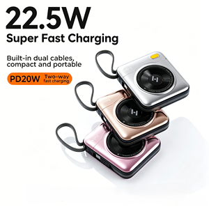 Nuovo Power Bank Portatile Mini da 22.5W con Ricarica Super Veloce, Display Digitale, Doppio Cavo Integrato, Uscita Type-C, 10000/20000mAh - Product Image 3