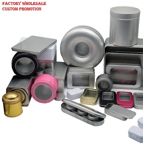 Factory wholesale custom printing round tin box with windows or without for packaging boxes
