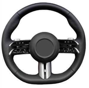 Volant de direction en cuir personnalisé pour Mercedes Benz C E S GLC GLS <span class=keywords><strong>GLE</strong></span> S400 S350 W222 W213 W223 W167 W292 Maybach Classe S - Product Image 1