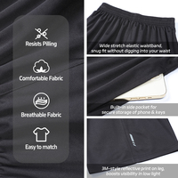 Shorts décontractés pour hommes, couleur unie, avec cordon de serrage à la taille, pour le sport, la remise en forme et les trajets quotidiens