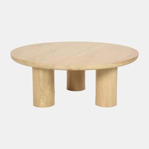 Modern <b>Round</b> <b>Wood</b> <b>Coffee</b> <b>Table</b> Minimalist Design Handmade Living Room Furniture - Product Image 4