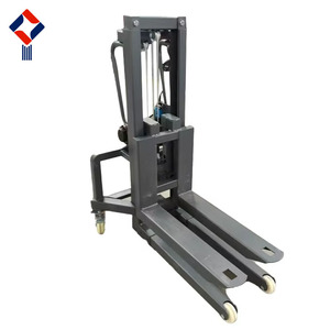 Portable Electric Forklift Small Electric Stacker 300kg 500kg for Warehouse and Workshop Applications - Product Image 1
