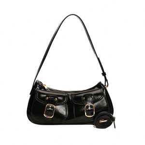 Sac à main de luxe en cuir verni PU façon alligator pour femme, sac bandoulière rétro, sac messager pour femme - Product Image 1