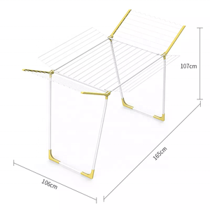 Porte-vêtements pliable intérieur/extérieur en métal de bonne qualité pour famille nombreuse et salle de bain - Product Image 3