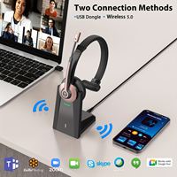 Headset Kantor Peredam Kebisingan Nirkabel BT-783C Laris Manis Dengan Fungsi ENC, Basis Pengisian Daya Standar