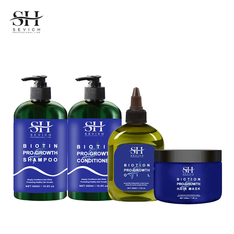 Groothandel Haarverzorgingsproduct Biotie Hergroei Olie Shampoo Shkeratine Haarmasker Behandelingen Kit