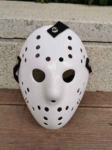 Maschera di <span class=keywords><strong>Jason</strong></span> Voorhees in Plastica per Halloween, Maschera Horror per Feste e Cosplay - Product Image 5