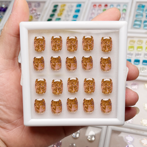 Wish Jewelry Prix de gros Pierres précieuses synthétiques CZ taillées dans un coussin en vrac Pierre 5A + <span class=keywords><strong>4K</strong></span> CZ Glace concassée Zircone cubique - Product Image 3