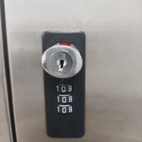 Armoire à clés assemblée en acier inoxydable 304 sanitaire, anti-poussière, avec dessus incliné, pour stockage, usine alimentaire, vestiaire du personnel, HACCP