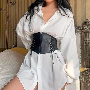 <span class=keywords><strong>Ceinture</strong></span> décorative pour robe ou manteau <span class=keywords><strong>femme</strong></span>, style vintage punk rétro européen américain, extensible, super <span class=keywords><strong>large</strong></span> 12 cm, de la marque Yonger - Product Image 2
