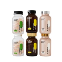 Promotion : Bouteilles en verre de qualité alimentaire 150ml-250ml avec bouchon à vis, forme personnalisée, pour emballage de produits de santé et compléments alimentaires