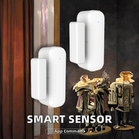 EWELINK Smart Home WiFi magnético puerta ventana Sensor Zigbee 3,0 inalámbrico PC Material Bar batería voz/aplicación controlada para hoteles