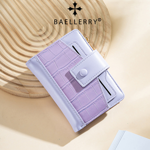 <span class=keywords><strong>Portefeuille</strong></span> Baellerry pour <span class=keywords><strong>femme</strong></span>, <span class=keywords><strong>portefeuille</strong></span> court haut de gamme pour étudiant, fermeture éclair, <span class=keywords><strong>portefeuille</strong></span> à deux volets, porte-monnaie pour <span class=keywords><strong>femme</strong></span>, <span class=keywords><strong>cuir</strong></span> ciré intégré - Product Image 4