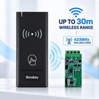 Lecteur de cartes RFID sans fil alimenté par batterie, IP65, 433 MHz, 13,56 MHz, lecteur Wiegand pour contrôleurs ZKTeco Hikvision