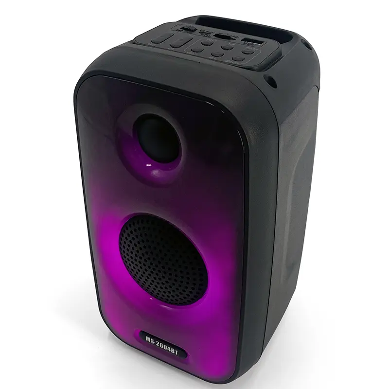 Mini Led Hifi Audio esterno Partybox PA Sound Box sistema Home theater Subwoofer altoparlanti portatili Wireless a fiamma senza fili Bluetooth