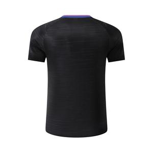 Jersey Badminton Raglan Custom Neon Glitch Print, Bernapas, Cepat Kering, Ringan, Seragam Latihan Tim, Logo Custom, MOQ Kecil - Product Image 3