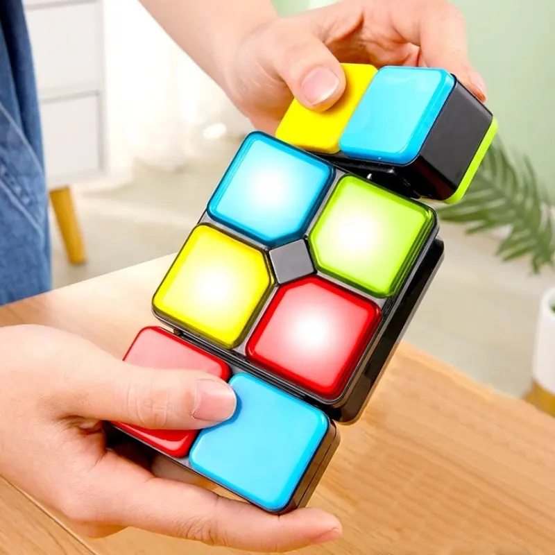 4 Game Modes Electronic Intelligent Music Cube Puzzle Toys Educational Parent-Child Interaction Changeable Unlimited Magic Cube