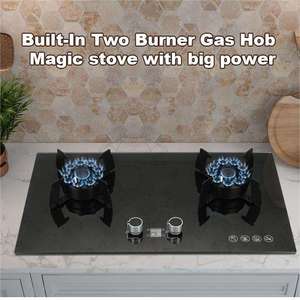Estufa de <span class=keywords><strong>Gas</strong></span> y Eléctrica de Dos Quemadores de Baja Presión con Encendido Electrónico y Superficie de Acero Inoxidable para Uso Doméstico, Hotelero y en Restaurantes - Product Image 4