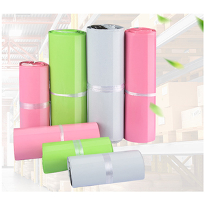 Diseño personalizado impreso Biodegradable compostables Polymailer bolsa de envío de color rosa en los anuncios publicitarios de polietileno con Logo - Product Image 6