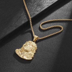 yunnique YS Portrait Pendant Necklace Stainless Steel Unisex Hip Hop Jewelry Gift Necklaces - Product Image 3