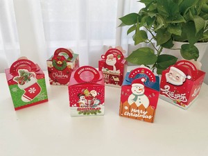 Vente en gros de boîtes-cadeaux de Noël écologiques sacs-cadeaux créatifs pour bonbons papier d'impression numérique matériel de réveillon de Noël <span class=keywords><strong>Apple</strong></span> Design - Product Image 4