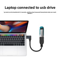 Cable de Datos OTG Tipo-C con Adaptador USB 3.0 Hembra para Carga y Transferencia de Datos a Teléfonos Inteligentes y Tabletas